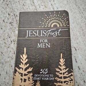 JESUSFirst For Men Devotional - Brown & Gold Cover